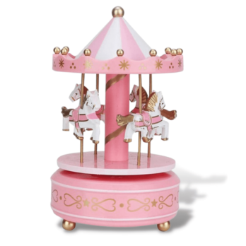 Boîte à Musique <br>Carrousel Rose